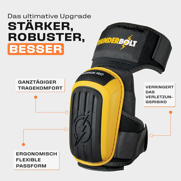 Thunderbolt® Knieschoner Professioneller Knieschützer mit komfortablem Gelkissen Knieschoner Fliesen