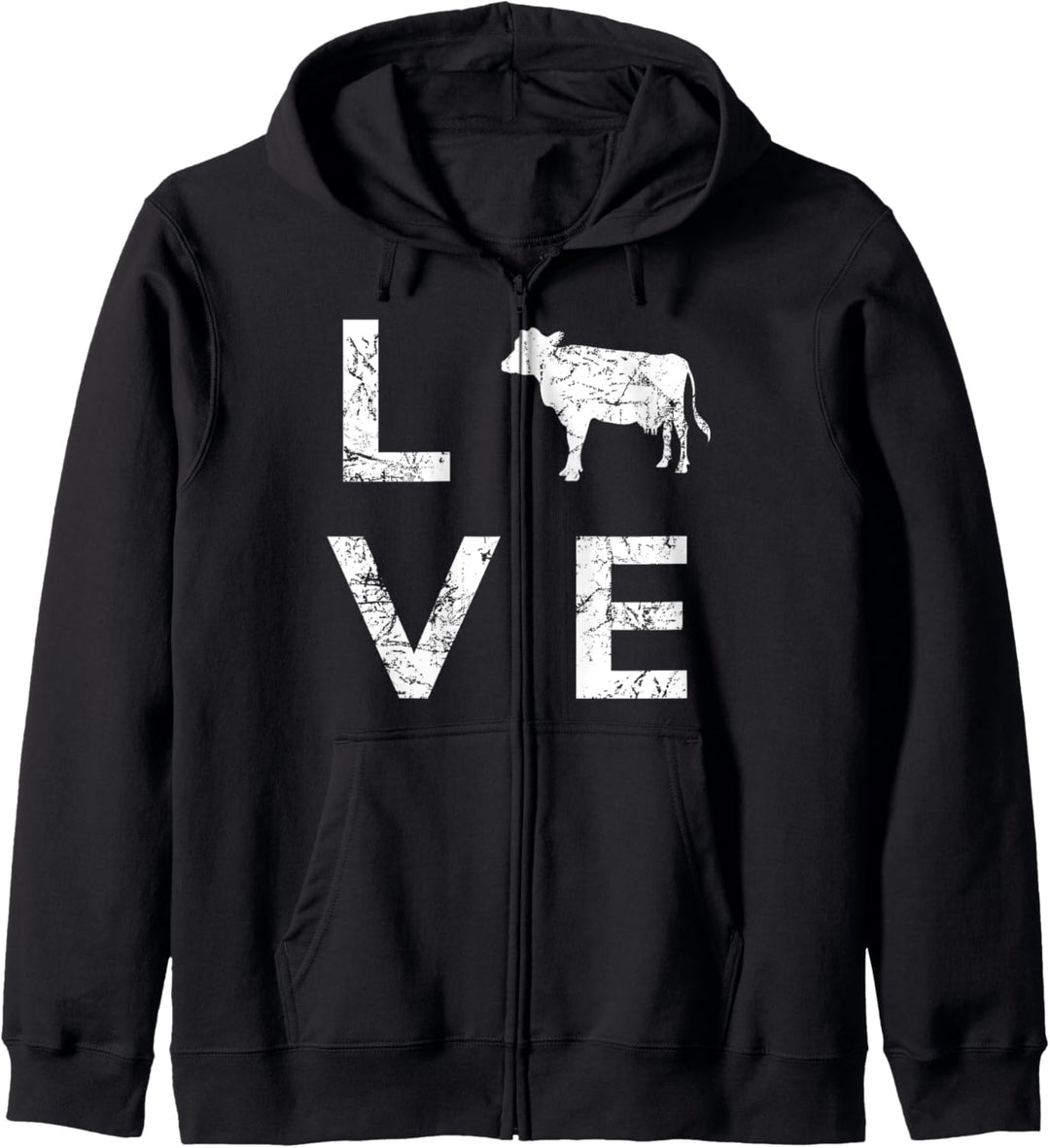 Kuh Landwirt Bauer Kühe Rinder-Zucht Milchbauer Geschenk Kapuzenjacke