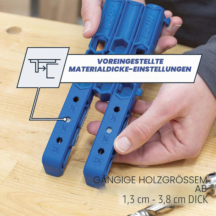 Kreg Taschenlochvorrichtung 320 mit klassischer 5,1 cm Gesichtsklemme – langlebige Kreg Taschenlochv