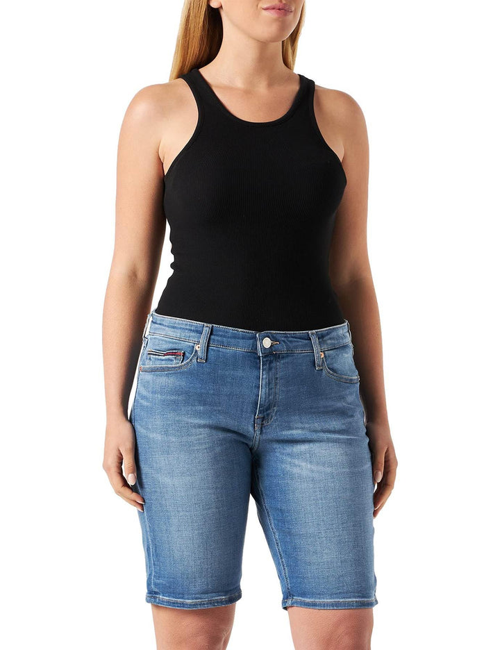 Tommy Jeans Damen Hose 25W Denim Medium, 25W Denim Medium