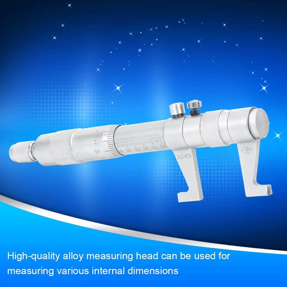 Okuyonic Innenmikrometer, 25-50mm/50-75mm Innendurchmesser Messwerkzeug Klare Laserbeschriftung Edel