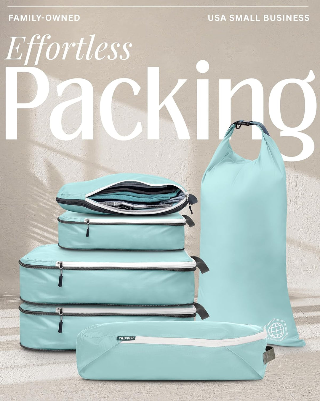 Kompressions-Verpackungswürfel für Reisen – Gepäck- und Rucksack-Organizer, Verpackungswürfel für Kl