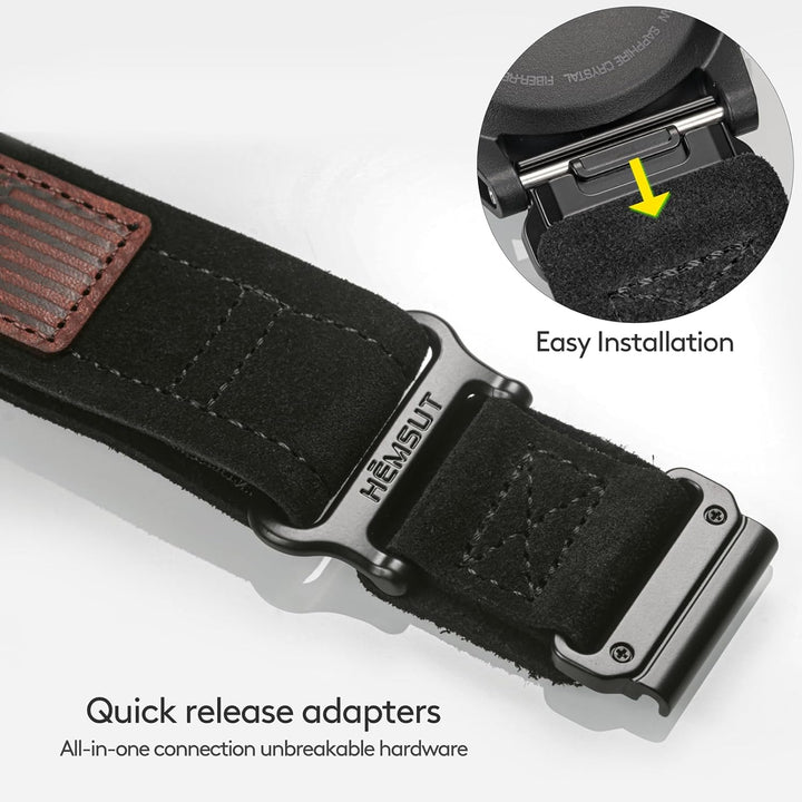 Armband für Garmin,Uhrenarmband Kompatibel mit Garmin superrobustes Nylon-Sportarmband für fēnix/For