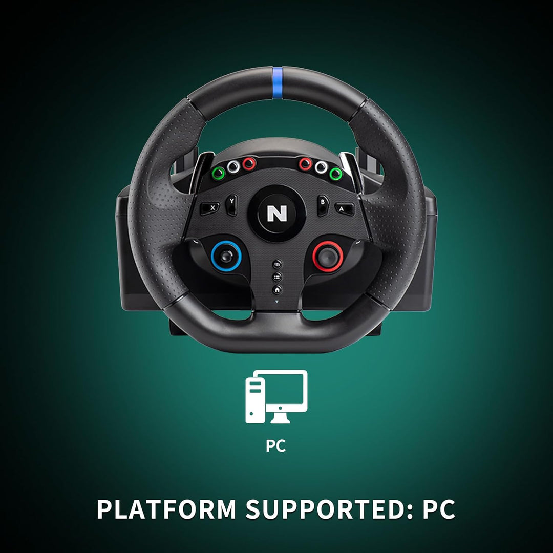 NITHO Drive Pro ONE Competition Gaming Rennlenkrad mit Pedalen und Schalthebel, 270-Grad-Spielelenkr