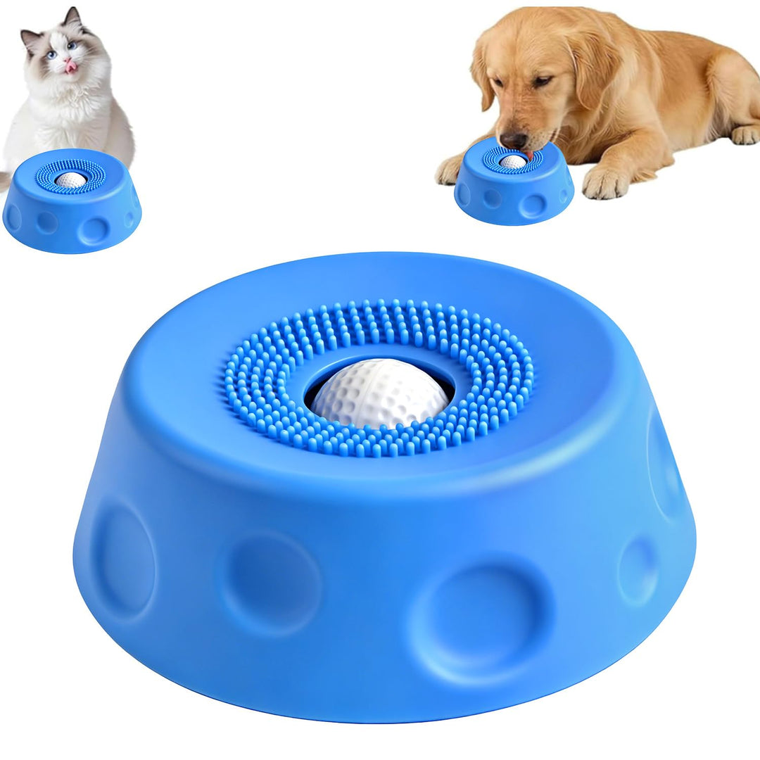 Schleckball Hund Silikon, Schleckmatte Hund, Antischlingnapf Hunde Katze mit Saugnapf, Futternapf Hu