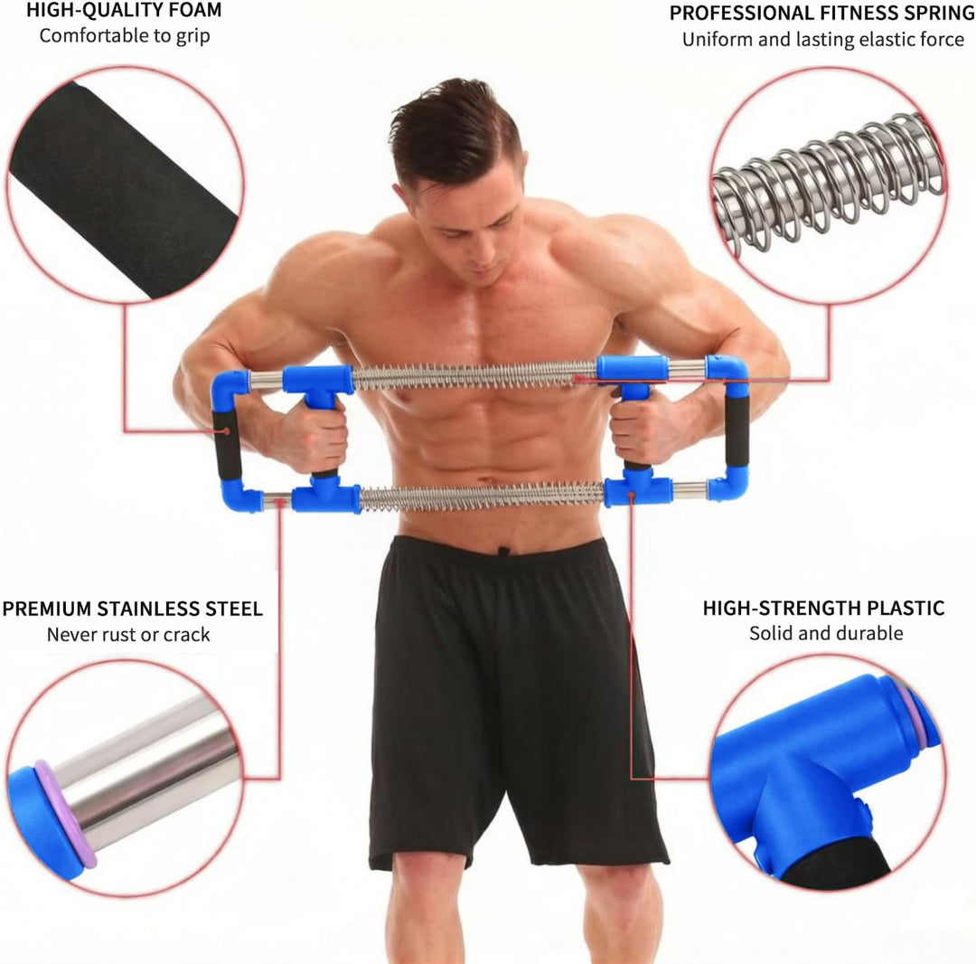 GoFitness Push Down Bar Brusttrainer Fitnessgerät für Zuhause - Krafttraining Sportgerät für Brustmu