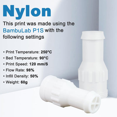 Nylon 3D Drucker-Filament 1,75 mm 1-kg-Spule PA6 Filament 3D-Drucker-Engineering-Filament, Hohe Abri