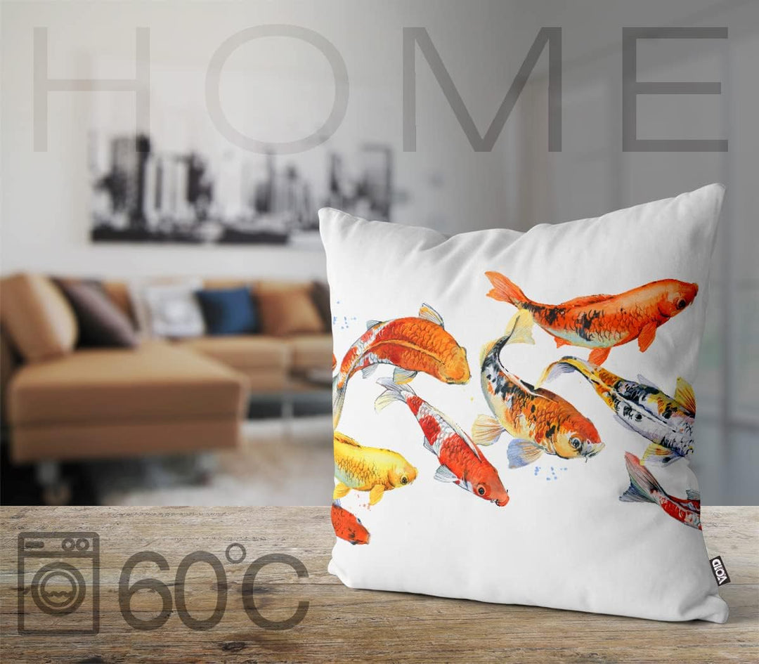 VOID Koi Karpfen Kissenbezug Kissenhülle Sofakissen Kissen Deko Outdoor-Kissen Dekokissen, Kissen Gr