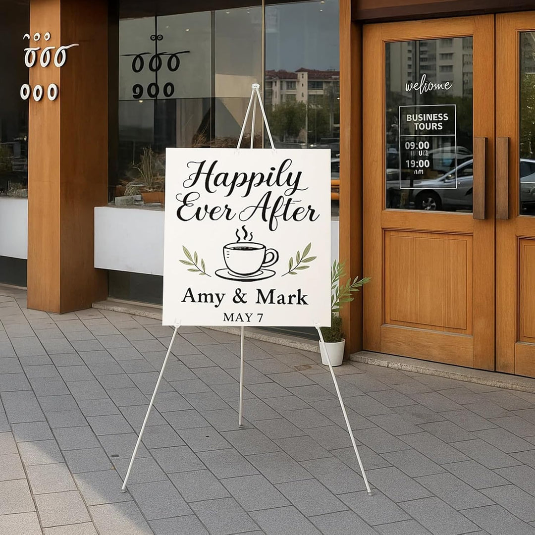 Klappbares Staffelei Stativ für Hochzeitsschild, Poster & Präsentation – verstellbare Display Staffe