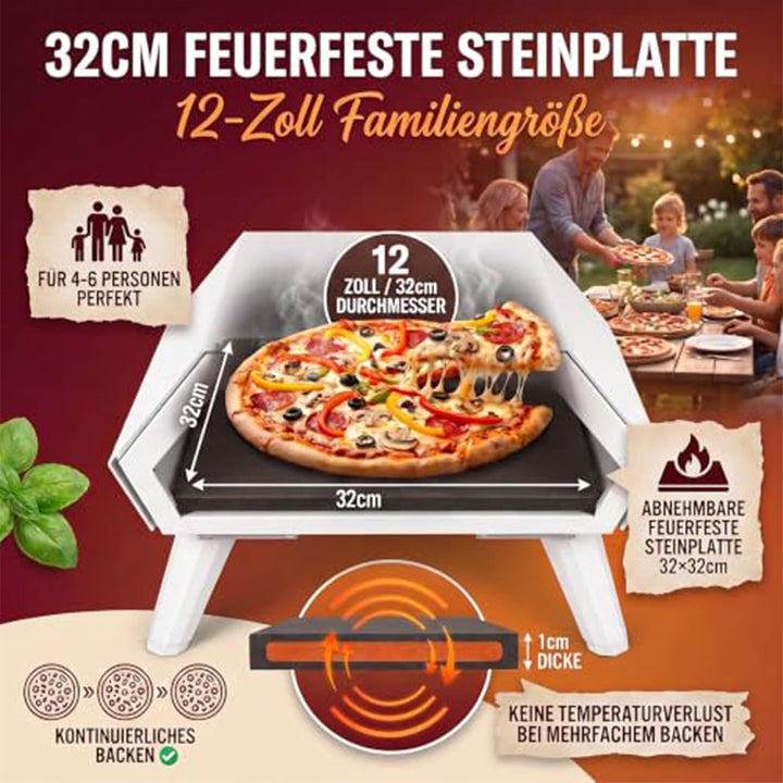 Pizzaofen Elektrisch für 12-Zoll-Pizzen