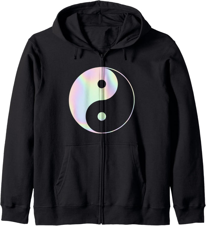 Pastell Mond - Ying Yang Goth Kapuzenjacke