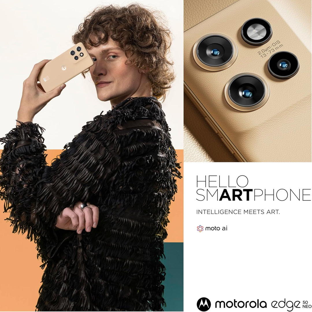 Motorola edge50 neo Smartphone (6,36"-Super-HD-Display, 50-MP-Kamera mit Moto-KI, 12/512 GB, 4310 mA