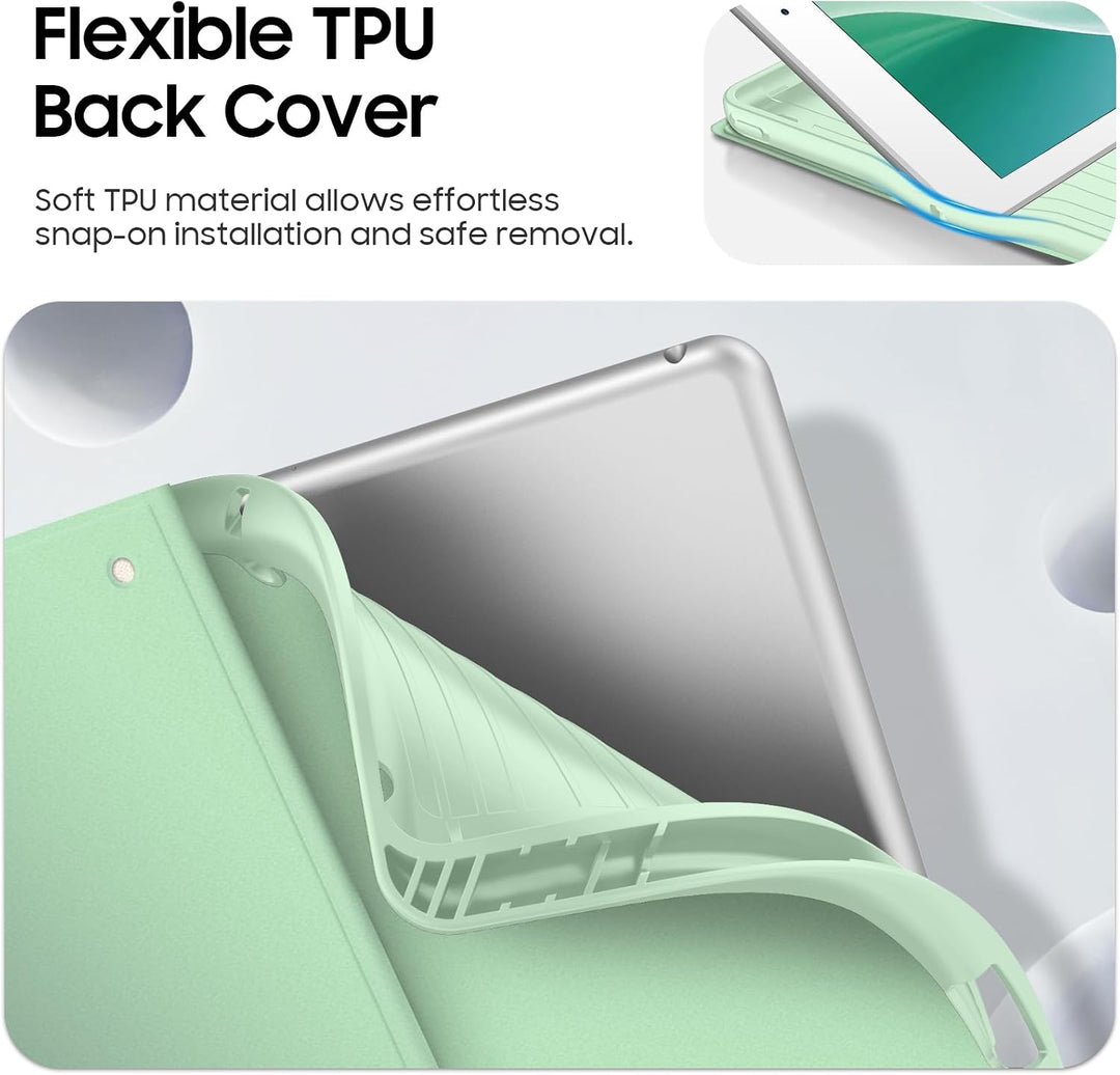 FINTIE Tastatur Hülle für iPad 9 8 7 Generation (2021/2020/2019) 10.2 Zoll, 7-farbig beleuchtete abn