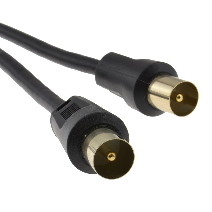 kenable RF TV Digitale Erdgebundene Stecker Zum Stecker Schwarz Antenne Anschlusskabel Kabel Mit Kup