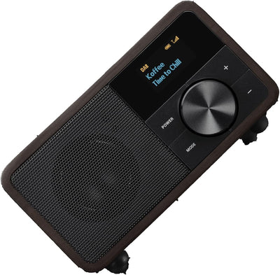 Sangean DDR-7 Genuine DAB+ Radio - FM/UKW Radio - Bluetooth Streaming - OLED Display - Micro USB Ans