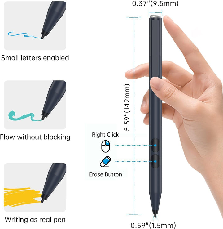 ANYQOO MPP Stylus Pen 1.51 mit 1024 Druckempfindlichkeit, Palm Rejection, AAAA-Batterie, Lange Akkul