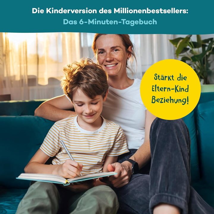 Das 6-Minuten Tagebuch für Kinder | Tagebuch für Jungs & Mädchen | Dankbarkeitstagebuch für mehr Sel
