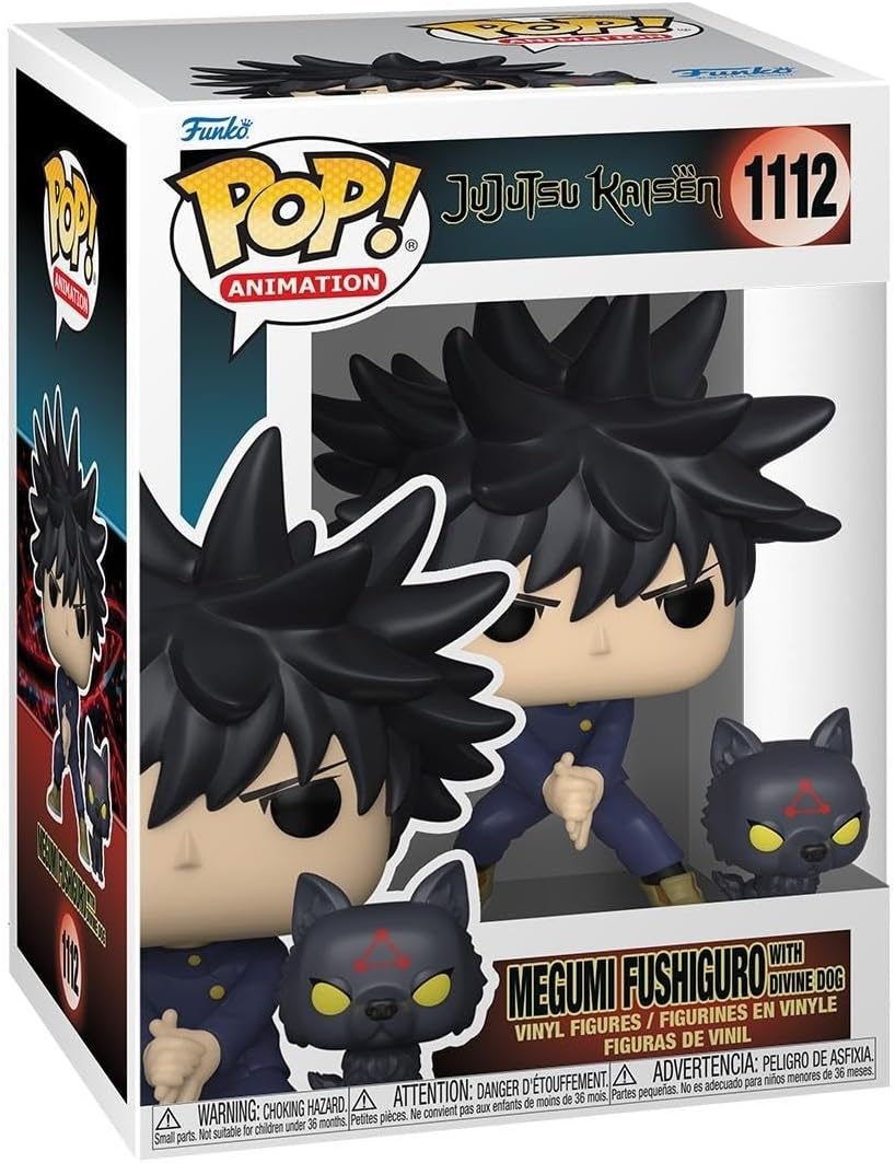 Funko Pop! & Buddy: Jujutsu Kaisen - Megumi Fushiguro mit Dogs - Vinyl-Sammelfigur - Geschenkidee -