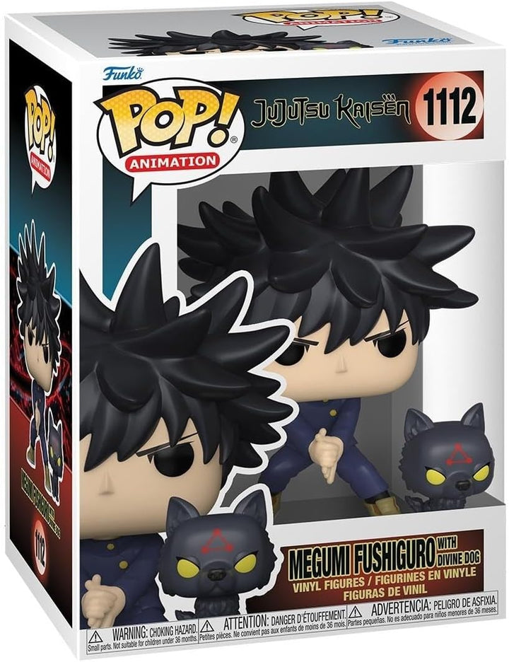 Funko Pop! & Buddy: Jujutsu Kaisen - Megumi Fushiguro mit Dogs - Vinyl-Sammelfigur - Geschenkidee -
