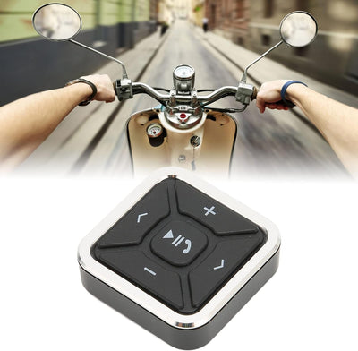 Bluetooth Medien Fernbedienung für Lenkradtasten, Wasserdichter Telefon Controller, Anrufe, Musik Co
