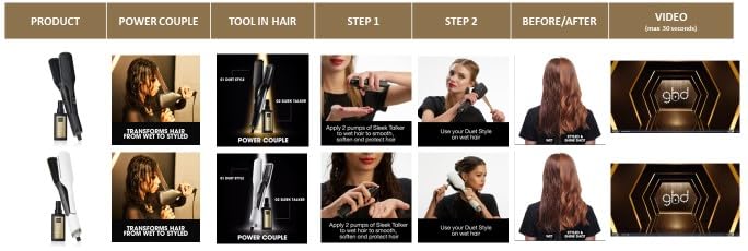 ghd duet hair style | 2-in-1 Glätteisen + Haartrockner, Hot Air Styler für die Verwandlung von nasse
