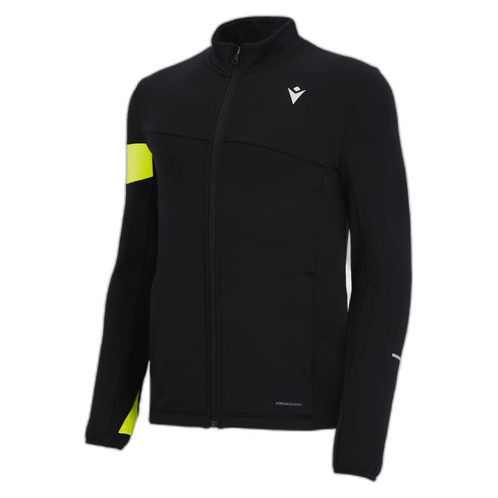 Macron Herren Running Sweatshirt XL Schwarz-gelb, XL Schwarz-gelb
