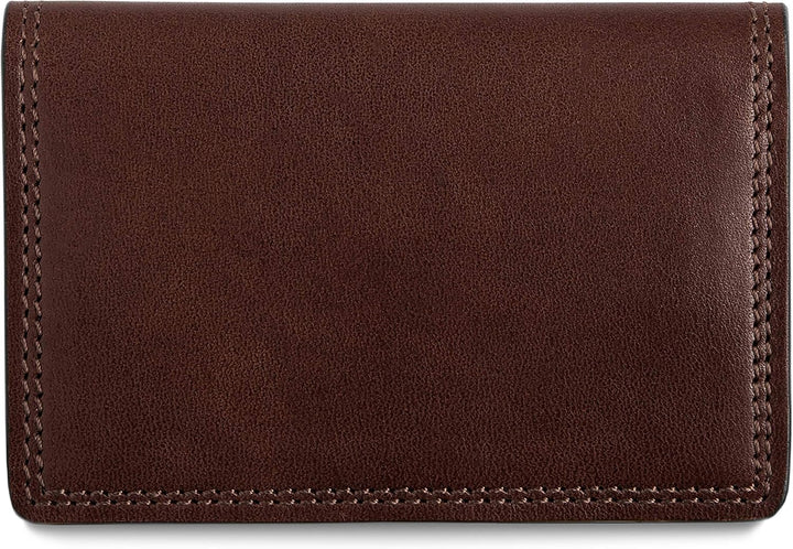 Bosca Visitenkartenetui für Herren, Dunkelbraun, 4" x 2.75" x 0.25", Dolce Collection - Visitenkarte