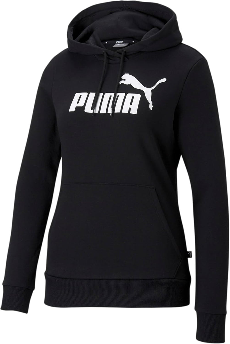 PUMA Damen Ess Logo Hoodie Tr Sweatshirt 110 Puma Black, 110 Puma Black