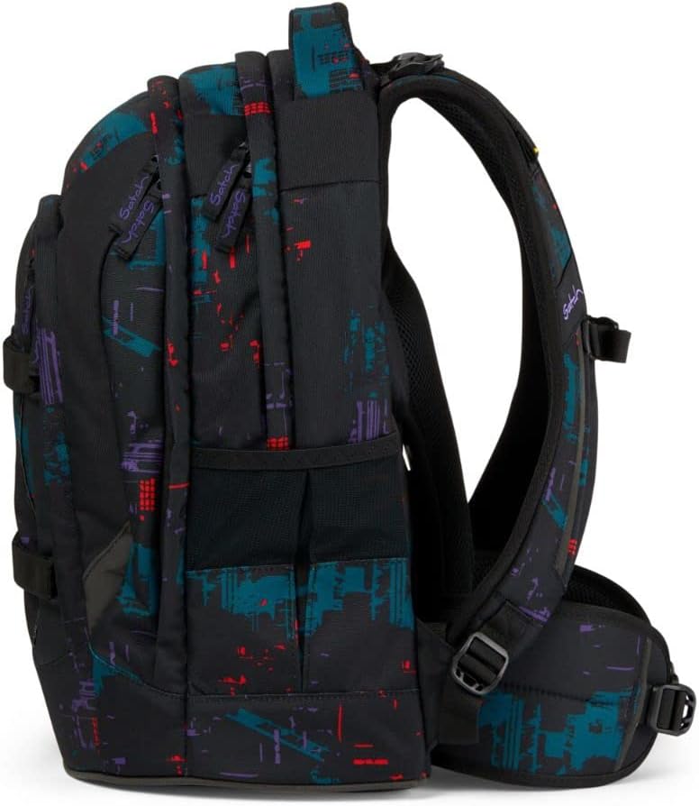 satch Pack Schulrucksack Set 3tlg. mit Sporttasche und Schlamperbox Night Vision, Night Vision