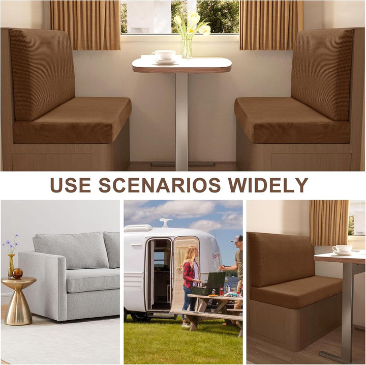 MeYuxg 2 Stück Wohnmobil Esstischkissenbezüge (1 Set), Sitzbezüge Wohnmobil, Waschbar Überzügen Sofa