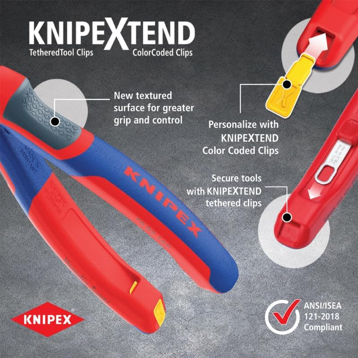 Knipex Tools 08 21 145 15,2 cm Needle Nose Kombizange, 08 22 145 Komfortgriffe, Komfortgriffe