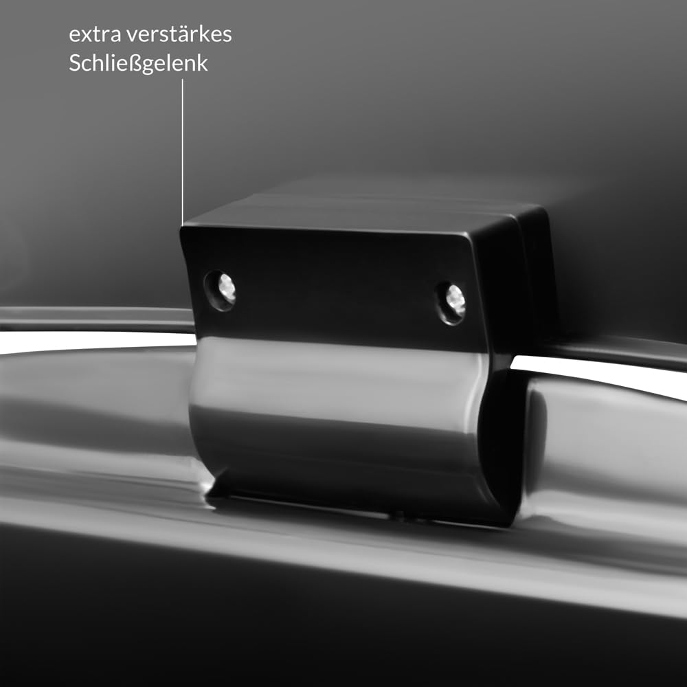 Monzana® Mülleimer Küche mit Sensor Leise 40L Edelstahl USB Ladekabel Deckel Berührungslos Abfalleim