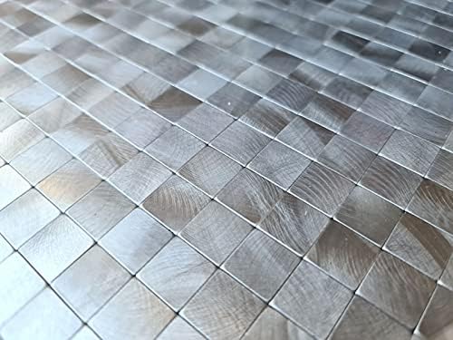 Mosaikfliese Selbstklebende Mosaike metall Fliesenspiegel Wand Küche MOS200-4M15_f