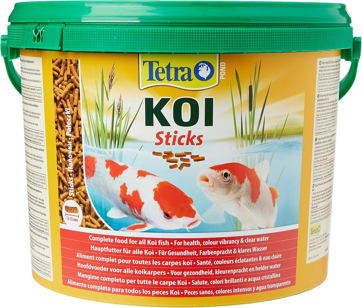 Tetra Pond Koi Sticks – Koifutter für farbenprächtige Fische und eine verbesserte Wasserqualität, 10