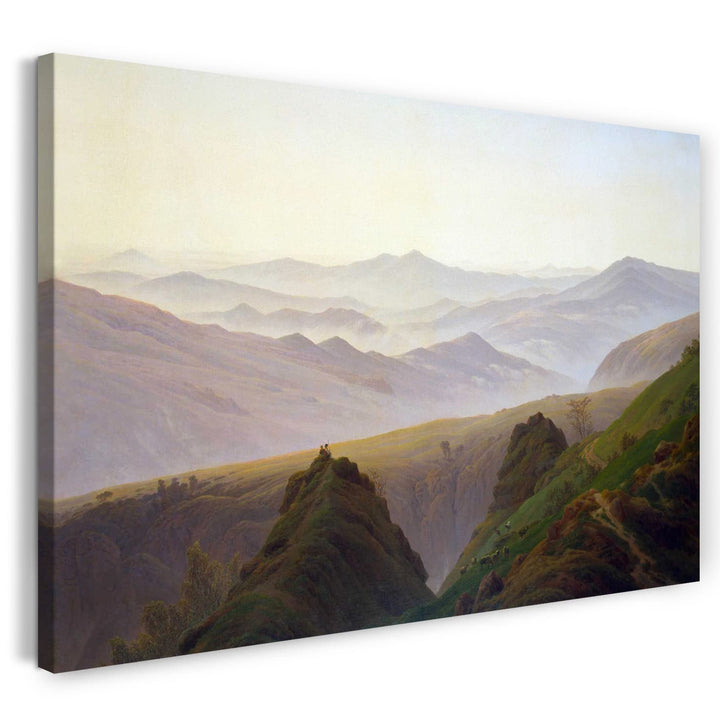 Printed Paintings Leinwand (80x60cm): Caspar David Friedrich - Morgens in den Bergen 80x60 cm, 80x60