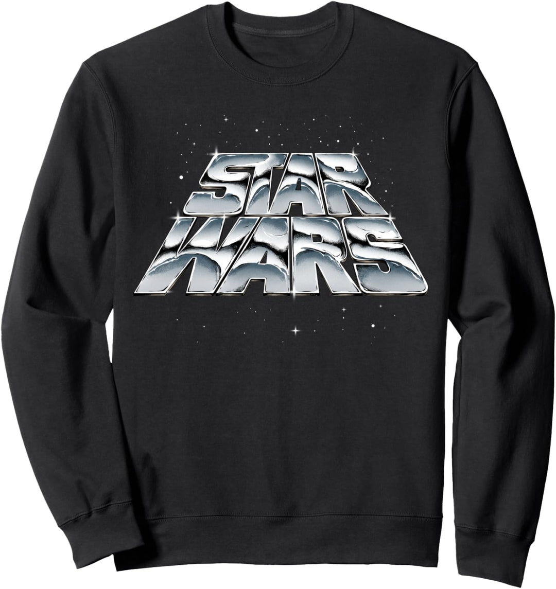 Star Wars Slanting Chrome Logo Sweatshirt