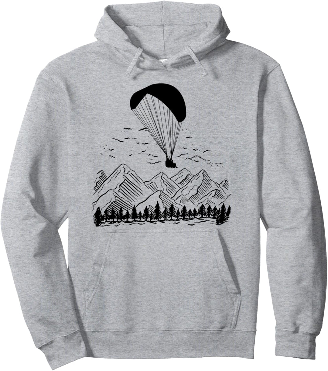 Paragliding Gleitschirm in den Bergen Paraglider Geschenk Pullover Hoodie