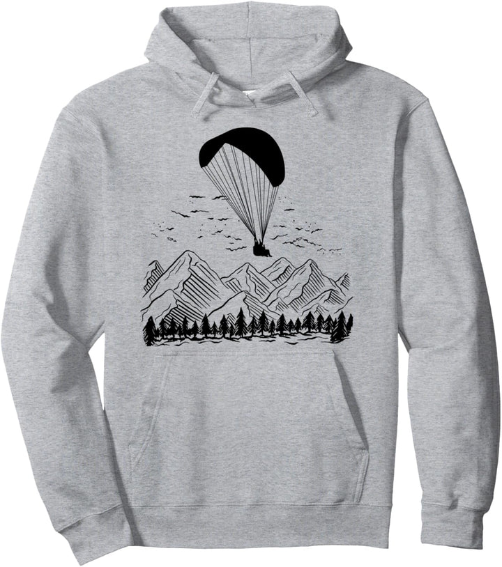 Paragliding Gleitschirm in den Bergen Paraglider Geschenk Pullover Hoodie