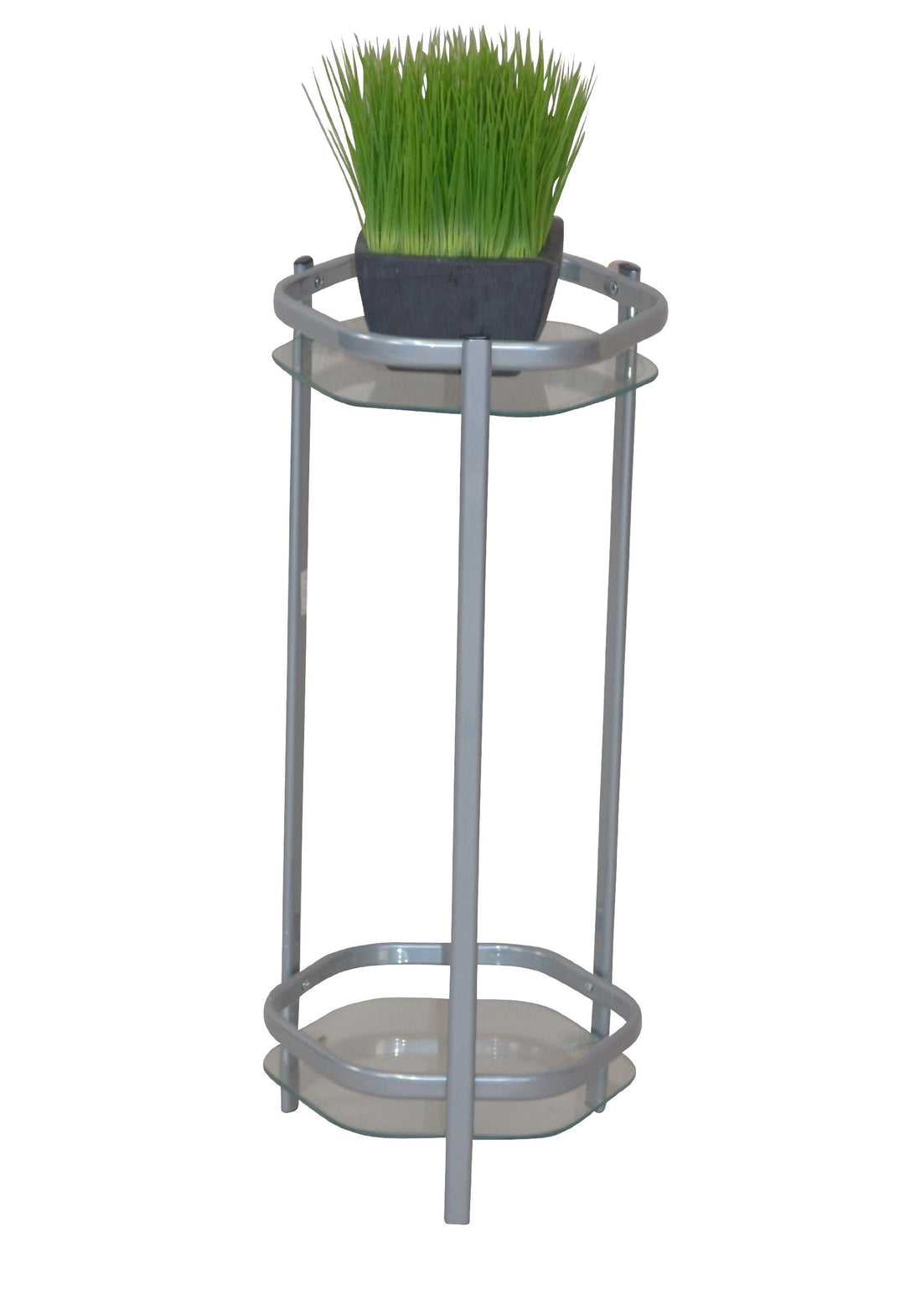 Heinz Hofmann 3192.AG Blumenständer / Metall / Alufarben / B. 27 x T. 28 x H. 45 cm 27X28X45 CM, 27X