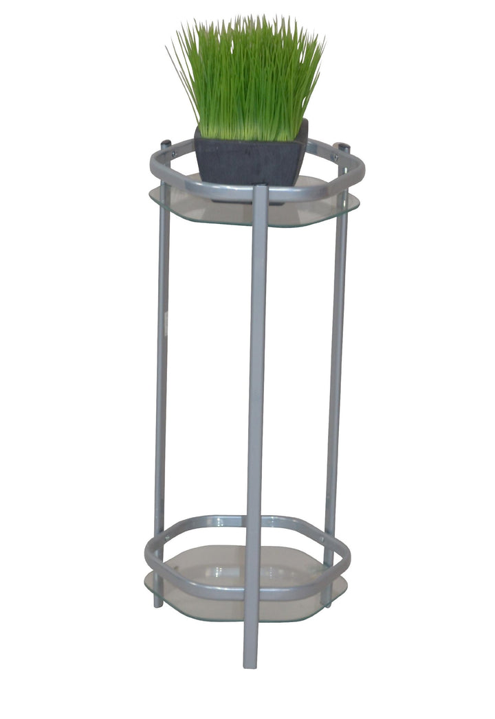 Heinz Hofmann 3192.AG Blumenständer / Metall / Alufarben / B. 27 x T. 28 x H. 45 cm 27X28X45 CM, 27X