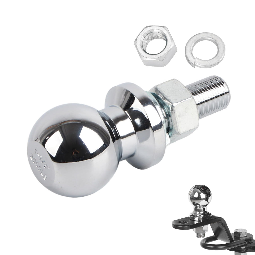Kugel Anhängerkupplung Zugmaul, 1‑7/8 Zoll Durchmesser Kugel Chrom Sechskantmutter Kupplung Ersatzte