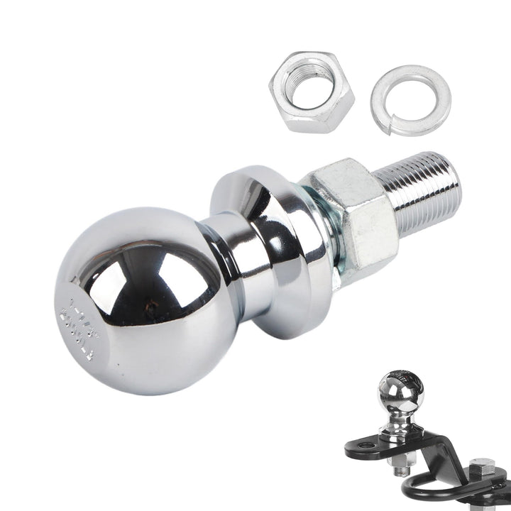 Kugel Anhängerkupplung Zugmaul, 1‑7/8 Zoll Durchmesser Kugel Chrom Sechskantmutter Kupplung Ersatzte
