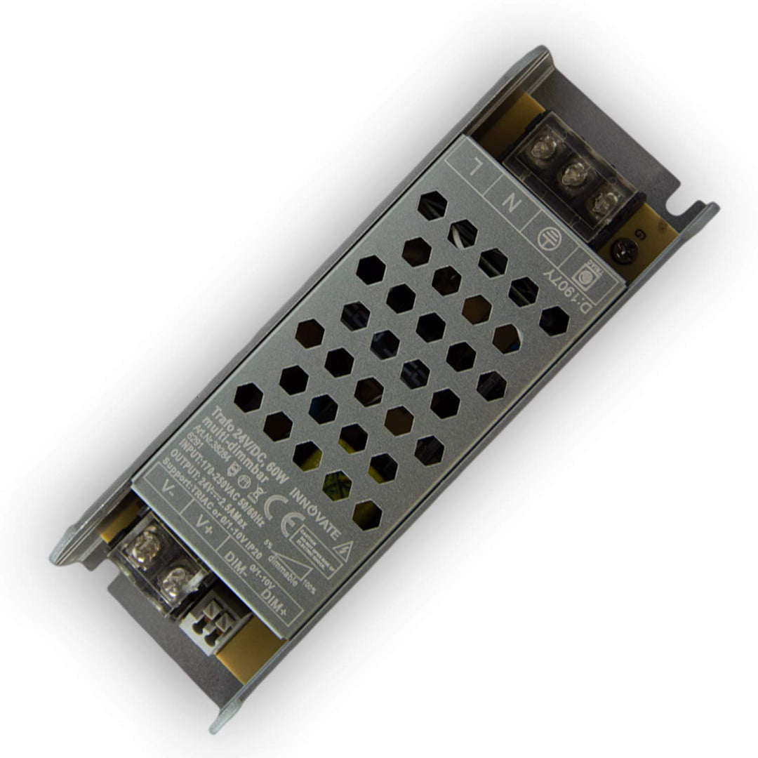 24V LED Trafo dimmbar - 60 bis 200 Watt IP67-24 Volt DC - TRIAC &amp; 0/1-10V - kein Flimmern, kein Raus