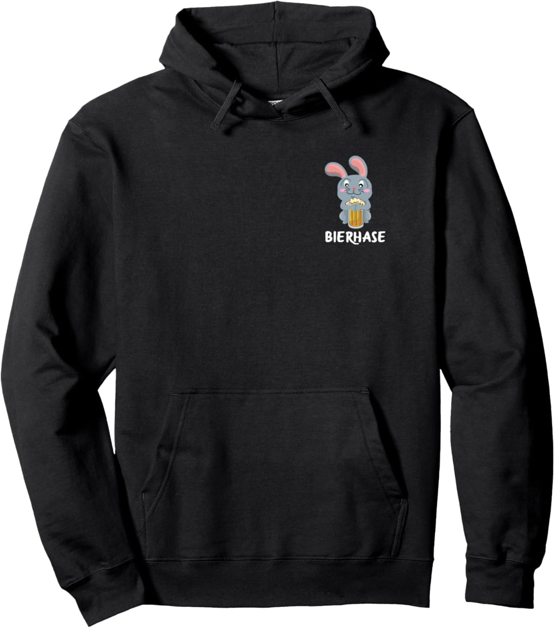 Bier Bierhase Saufen Party Hase Lustiges Biertrinker Spruch Pullover Hoodie