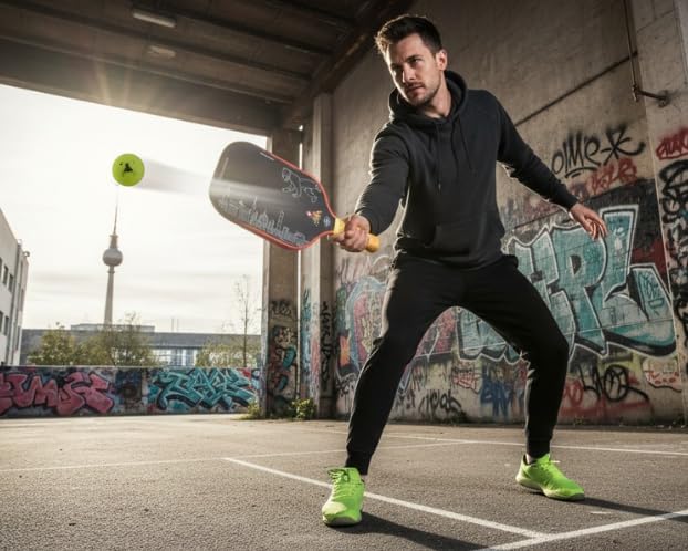 Pickleball-Schläger The Governor Berlin, USAP Zertifiziert, 42 cm, Rohkohlefaser + Fiberglas, 237-24
