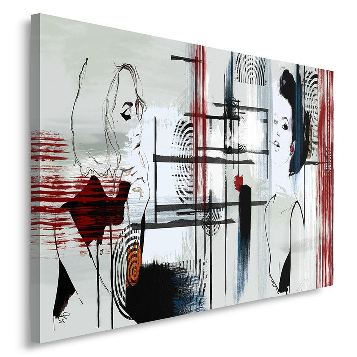 Feeby. Wandbild - 1 Teilig - 80x120 cm, Leinwand Bild Leinwandbilder Bilder Wandbilder Kunstdruck, M