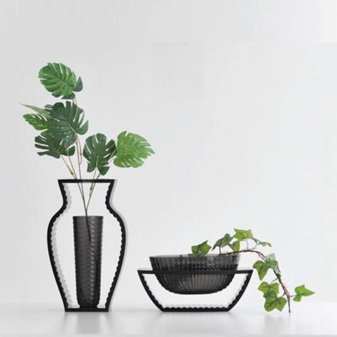 Kartell I Shine Vase, Plastik, kristall, 12.29 x 33 cm, Kristall