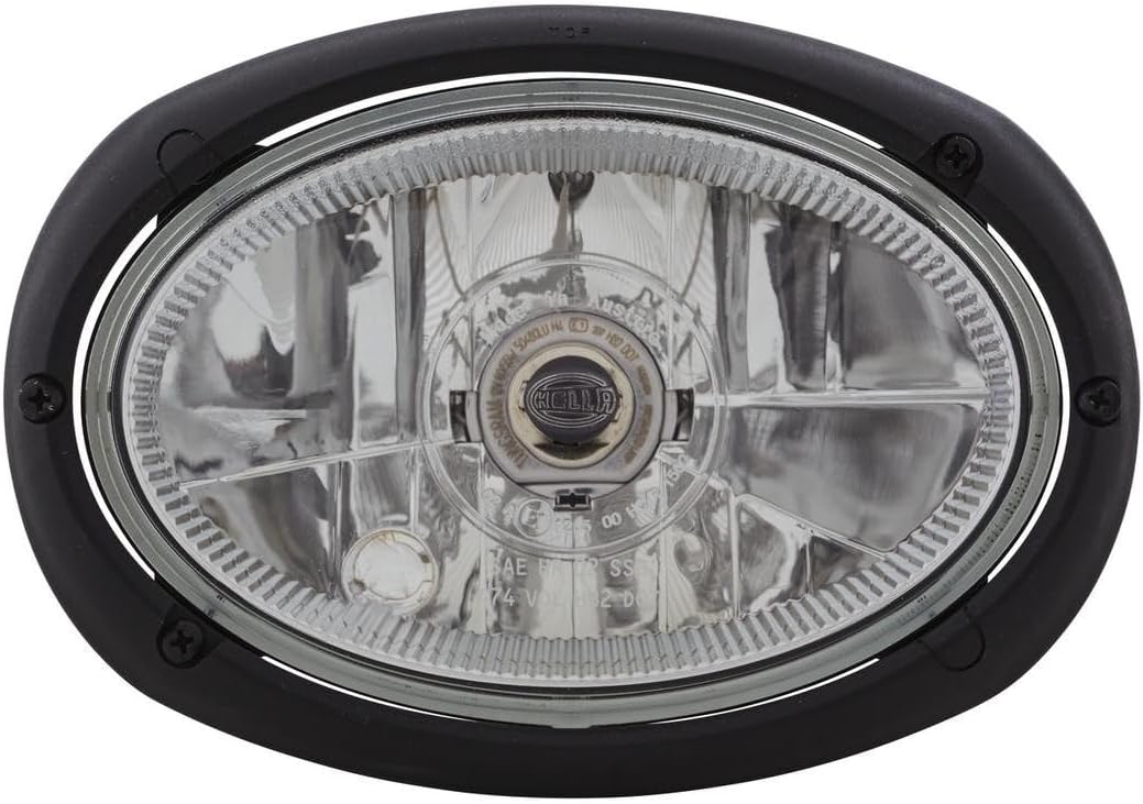 HELLA - Halogen-Hauptscheinwerfer - Oval 120 - 12V - oval - Referenzzahl: 12.5 - Einbau - glasklare