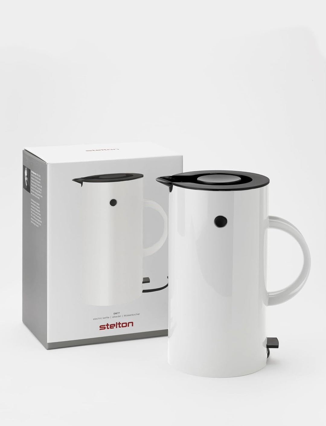 Stelton Wasserkocher EM77 - Elektrischer Kocher, Wasserkessel, Teekanne - Schnell kochend, niedriger