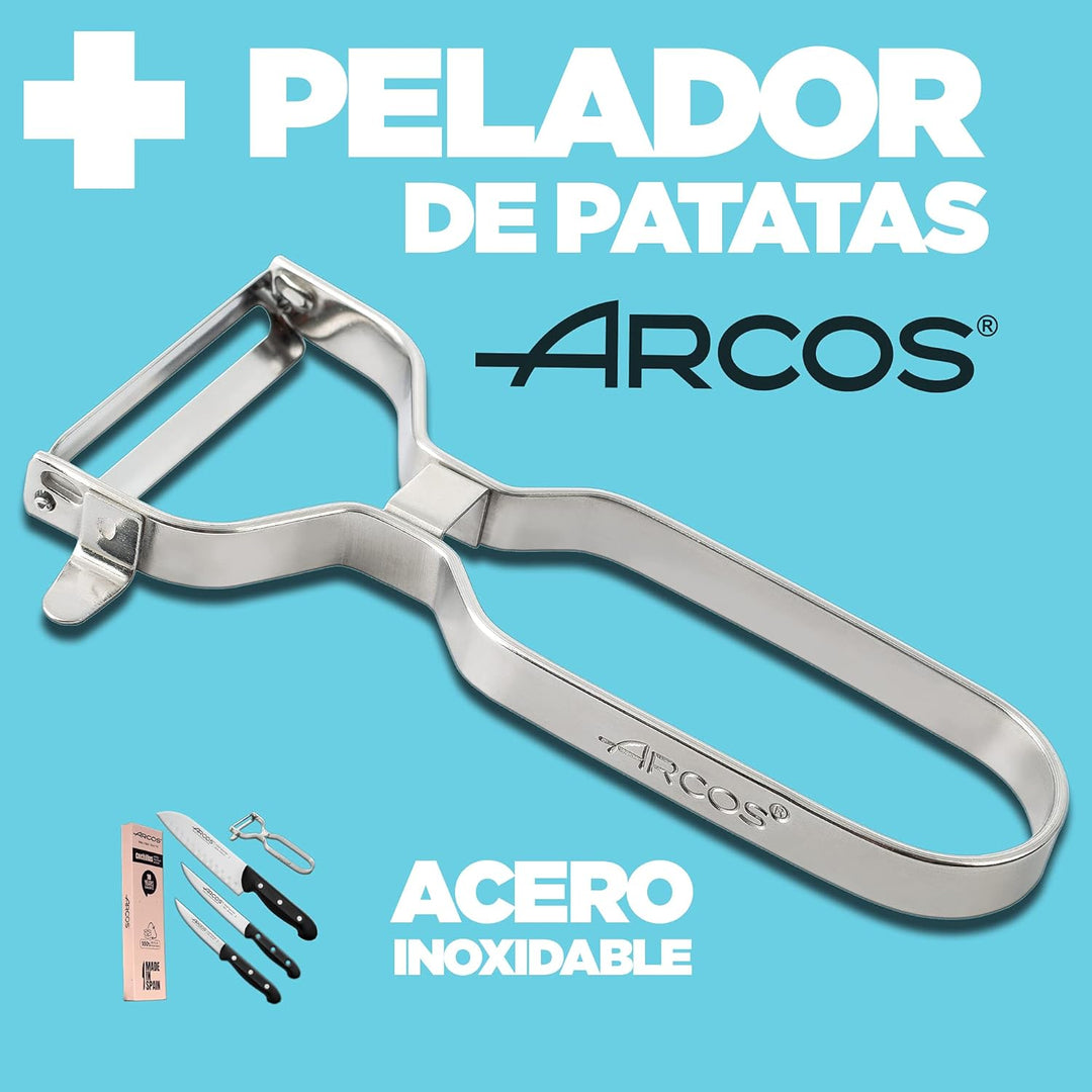 Arcos Professionelles japanisches Messerset | 4-teilig | Gemüsemesser 100 mm + Küche 150 mm + Santok